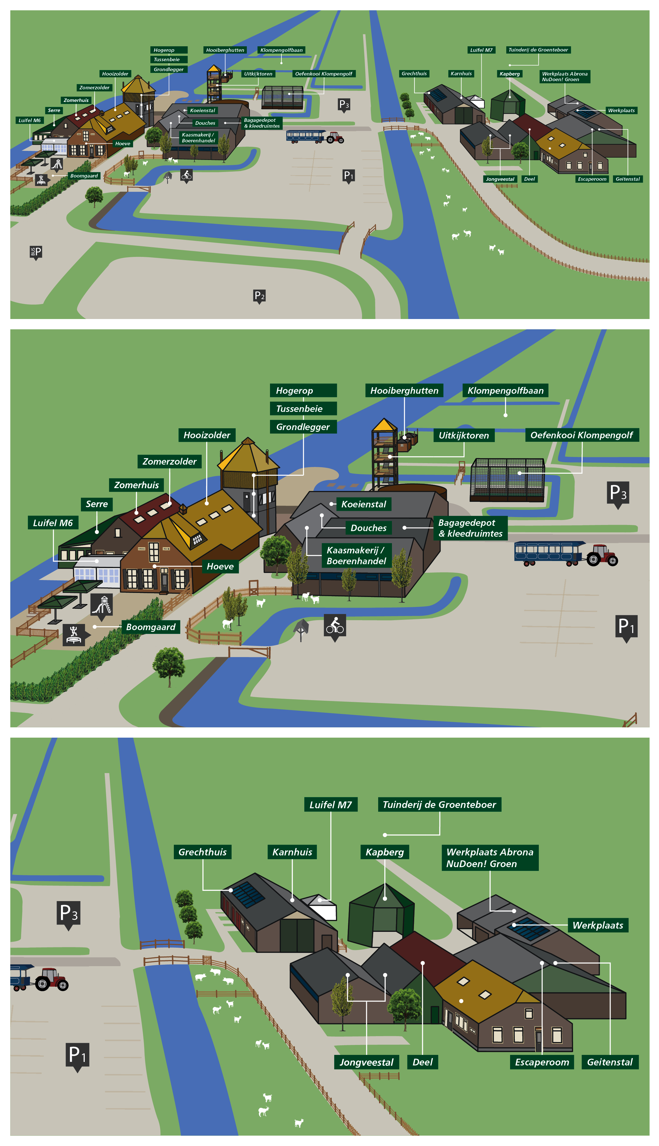 Plattegrond van de boerderij