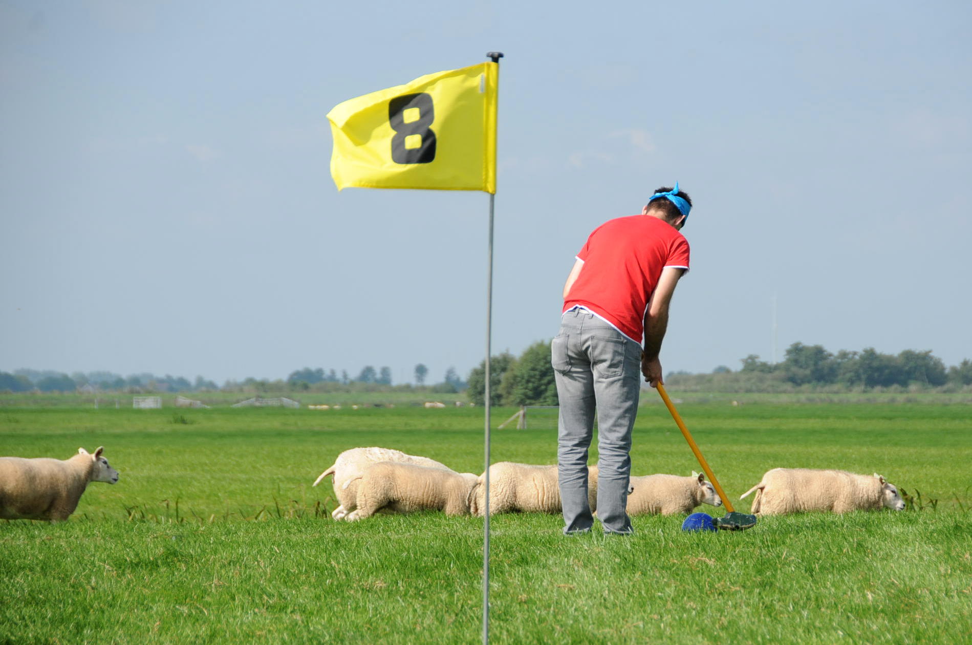 Klompengolf doe je bij Boerderij de Boerinn