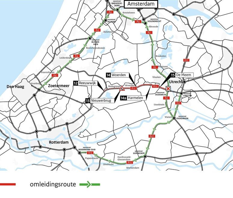 Werkzaamheden A12 Kamerik en Woerden | De Boerinn