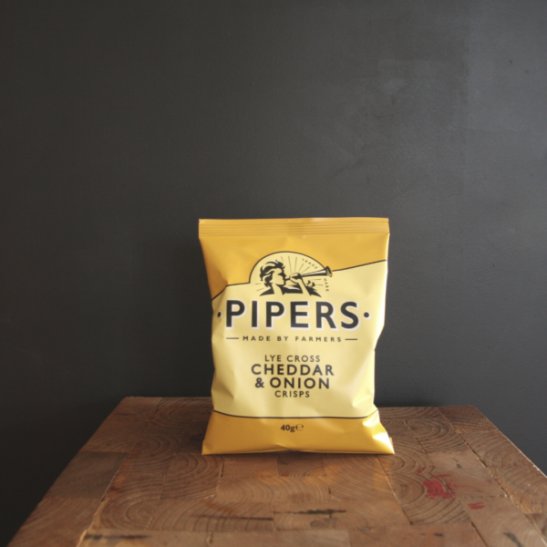 Pipers chips cheddar & onion | Boerderij De Boerinn