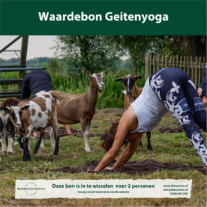 Waardebon geitenyoga | Boerderij De Boerinn