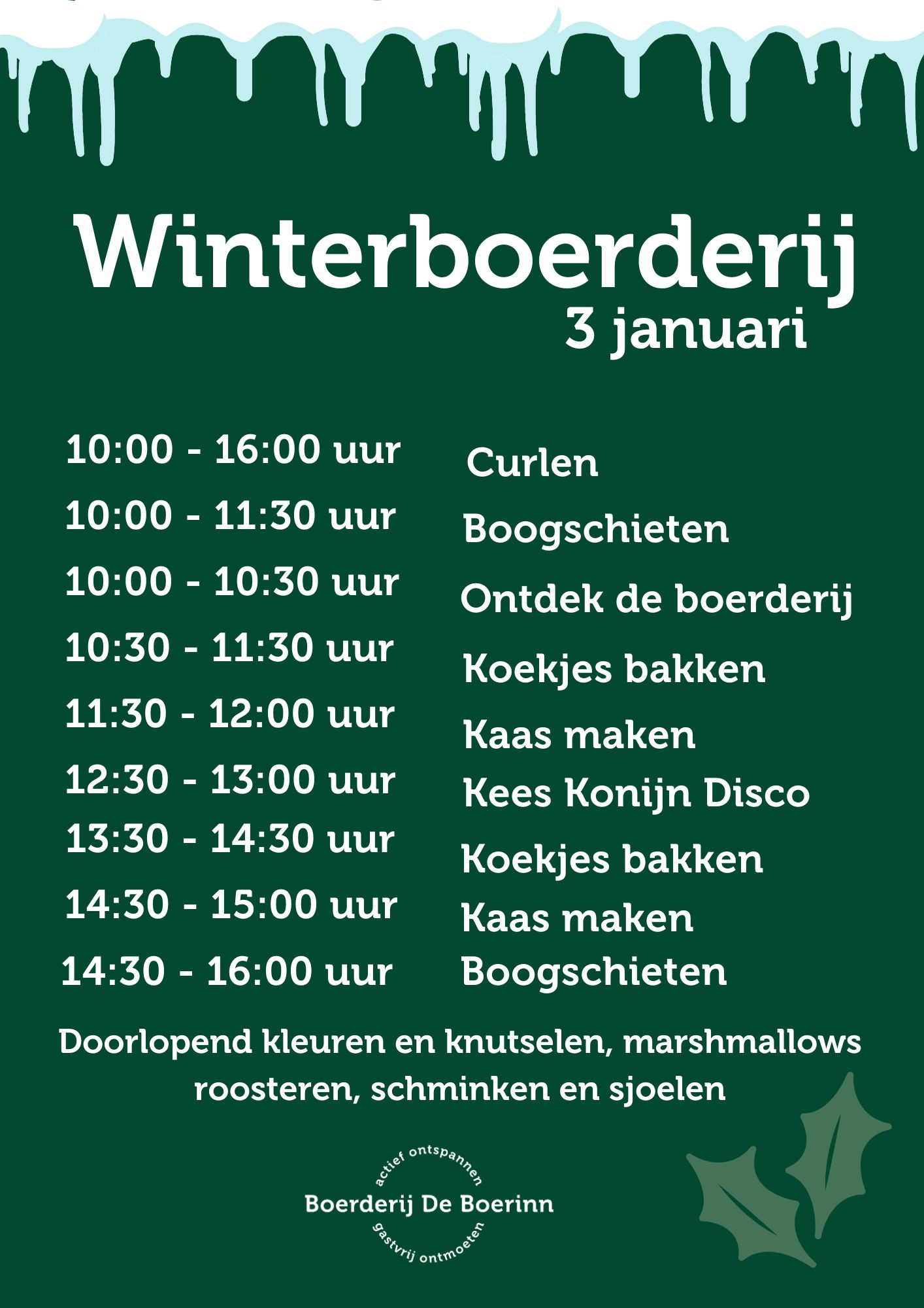 Programma Winterboerderij dag 1