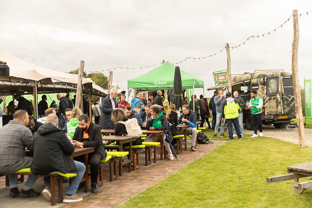 Lunchpauze buiten KPN evenement | Boerderij De Boerinn