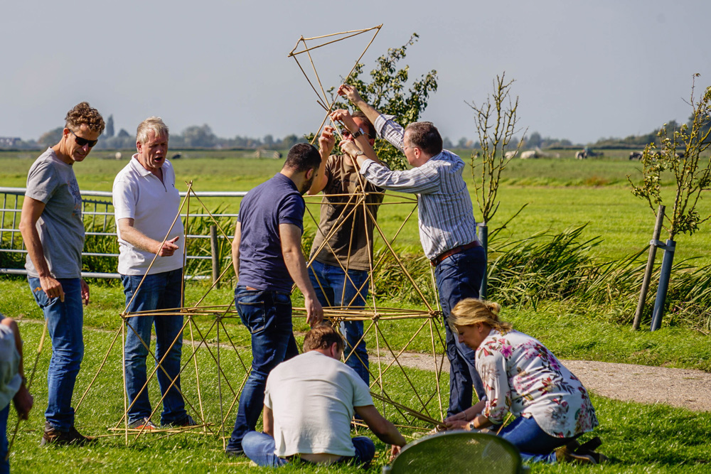 Bamboe bouwen als teambuilding | Boerderij De Boerinn