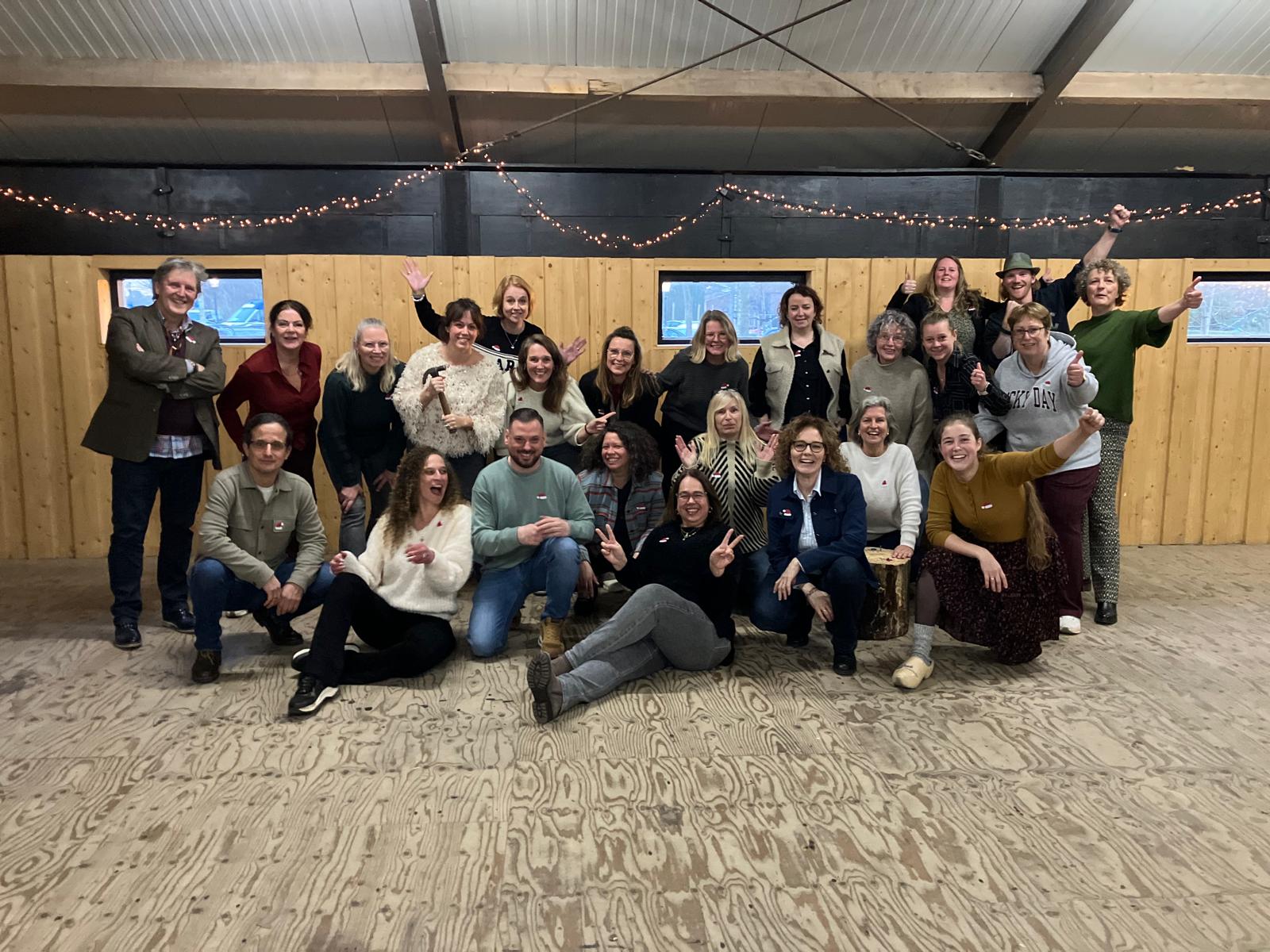 Teamfoto tijdens een geslaagde dag van de ANWB